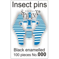 Entomologické špendlíky černé č.000