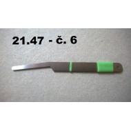 21.47 - Tweezers hard - no. 6 - length 12 cm