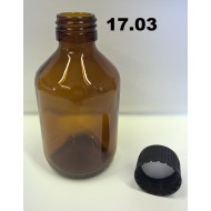 17.03 - Prázdná skleněná lahvička na chemikálie 200 ml
