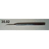  	 Preparační jehla - kovové držátko, zahnutá, délka 13,4 cm 