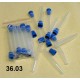 Plastic tubes - diameter 14/15x90 mm length, price per pack of 10 ( plast )