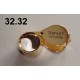 32.32 - Lupa zvětšení 15x, průměr čočky 21 mm (zlatá)