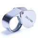 32.34 - Loupe agrandissement 30x, diamètre de lentille 21mm (couleur or)