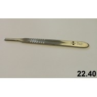 22.40 - Stainless steel surgical scalpel handle no. 4