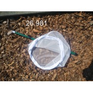 26.981 - Síťka na lov vodního hmyzu kruhová Ø 35 cm, ( hůl, rám, síť), 2 dílná hůl 105 cm síť UHELON 0,34 mm