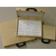  	 Portable bilateral small suitcases - 23x30x9 cm