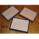 Boxes with glass lid 30x40x5,4 cm - black