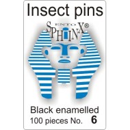 Insect pins black - size 6