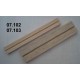 07.102 - Setting boards micro - span 23 mm, length 200 mm, groove 1 mm BALSA