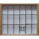 06.40 - Natural alder display box 31.5x38x6 cm, for UNIT SYSTEM - PLAST