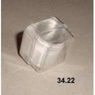 34.22 - Round cover glass, diameter 15 mm, 100 slips per box