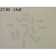 27.80 - Nalepovací štítky - transparentní 14x8