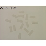 27.80 - Nalepovací štítky - transparentní 17x6