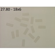 27.80 - Nalepovací štítky - transparentní 18x6