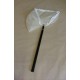 26.921 - Single laminate handle (75 cm) with triangular folding frame (35 cm) and bag of glassy meshes (UHELON 0,35 mm)