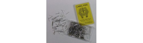 Label pins white