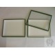 05.407 - Box with glass lid 40x50x6,5 cm - green