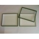 05.34 - Box with glass lid 39x50x5.4 cm - green