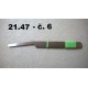 21.47 - Tweezers hard - no. 6 - length 12 cm