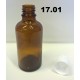 17.01 - Prázdná skleněná kapací lahvička na chemikálie 50 ml