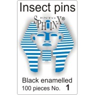 	 Insect pins black - size 1