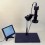 32.101 - Electronic microscope with camera, LCD screen and LED lighted lens
