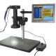 32.101 - Electronic microscope with camera, LCD screen and LED lighted lens