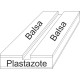 07.50 - Preparační podložka rovná s balsou - šířka 4 cm, délka 30 cm, škvíra 4 mm