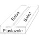 07.511 - Plastazote setting boards with balsa - span 6 cm, length 30 cm, groove 6 mm