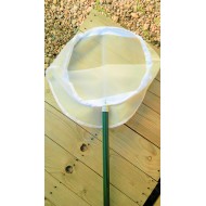 26.961-Síťka na lov vodního hmyzu kruhová Ø 35 cm (hůl ,rám, síť), 1dílná hůl 75 cm, síť UHELON 0,34 mm
