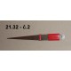 21.32 - Tweezers soft - no. 2 - length 10 cm
