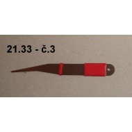 21.33 - Forceps soft - no. 3 - length 10 cm