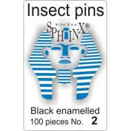 Insect pins black - size 2