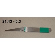21.43 - Forceps hard - no. 3 - length 10 cm