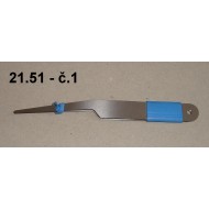21.51 - Forceps extra hard - no. 1 - length 10 cm