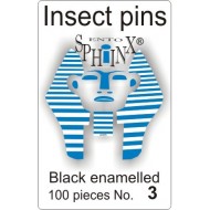 	 Insect pins black - size 3