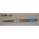 21.55 - Forceps extra hard - no. 4 - length 12 cm