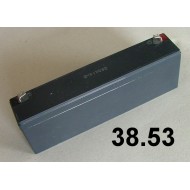 38.53 - Battery 12V/2,6Ah (14,4-15V,0,78A), weight 1 kg, size 34x178x60 mm