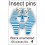 01.04 - Insect pins black - size 4, length 39 mm, diameter 0.55 mm
