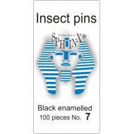 01.07 - Insect pins black - size 7