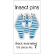 01.07 - Insect pins black - size 7, length 52 mm, diameter 0.60 mm