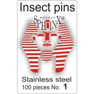 02.01 - Insect pins white - size 1