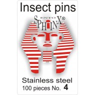 02.04 - Insect pins white - size 4