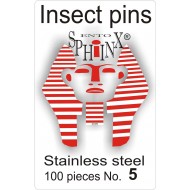 Insect pins white - size 5