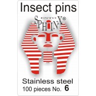 Insect pins white - size 6