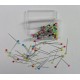 04.15 - Plastic headed pins - length 30 mm, diameter 0.58 mm