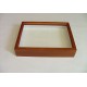 06.22 - Wooden box BROWN (MAHOGANY) impregnated alder 23x30x6 cm