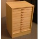 06.80 - Cabinet 10 ( botton part ) for 10 drawers 40x50 ( without drawers )