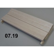  	 Adjustable boards - span 14 cm, length 40 cm, groove 0 -15 mm