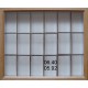 06.40 - Boite entomologique toute en bois 31,5x38x6cm, aulne naturel, sans remplissage du fond pour le SYSTÈME UNIT - PLASTIQUE
